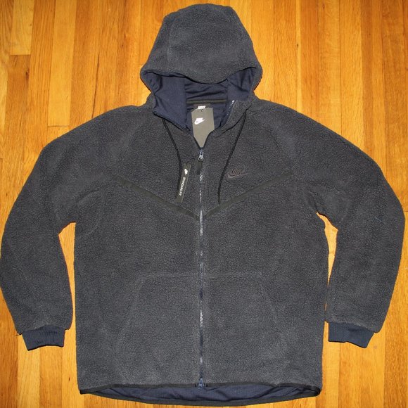 nike fleece sherpa jacket